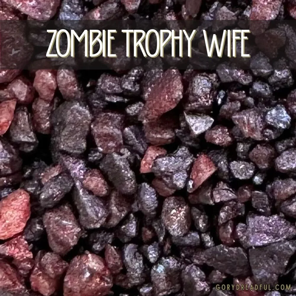 Gory Dreadful Candle Co zombie trophy